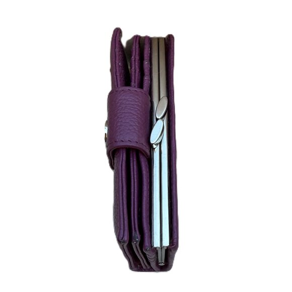 Giani Bernini Genuine Leather Wallet Purple - Picture 8 of 9